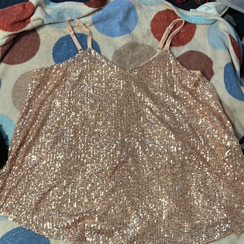 Torrid gold sequin cami